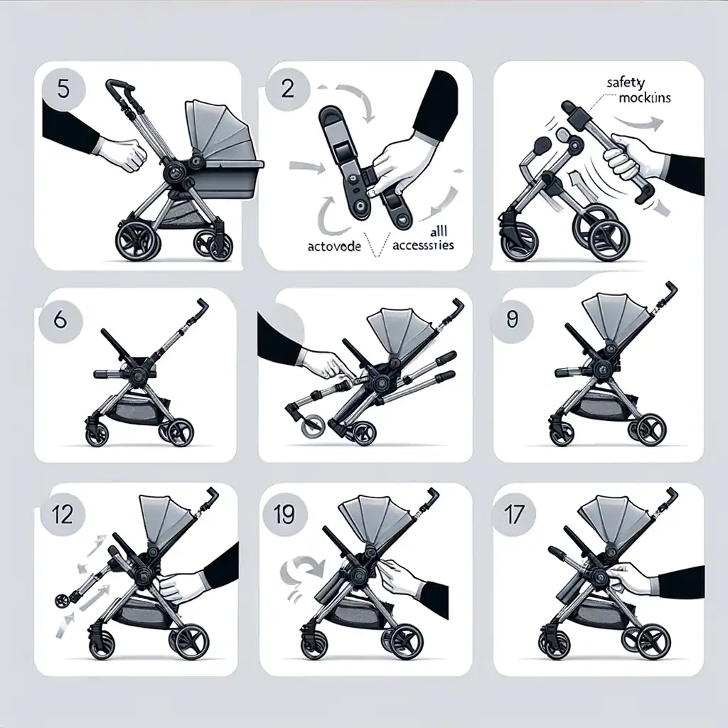 instrucciones como doblar carriola